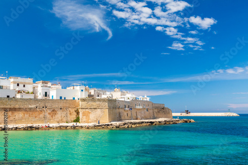 Italy, Apulia, Metropolitan City of Bari, Monopoli. Porta Vecchia (Old Port).