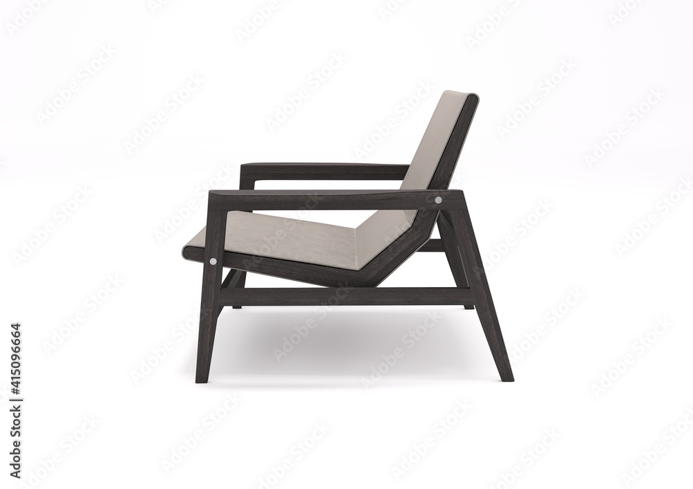 Poliform Ipanema cuoio 5, rendering 3d, living Poliform Ipanema cuoio 5, rendering 3d, living