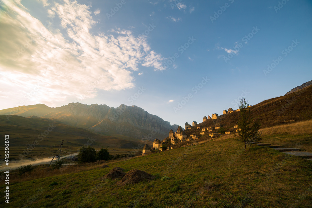 Mountains landscape tha the caucasus Russia