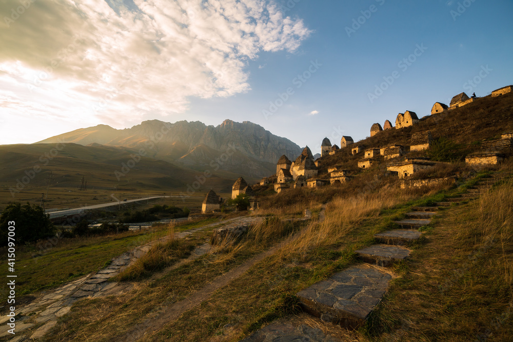 Mountains landscape tha the caucasus Russia