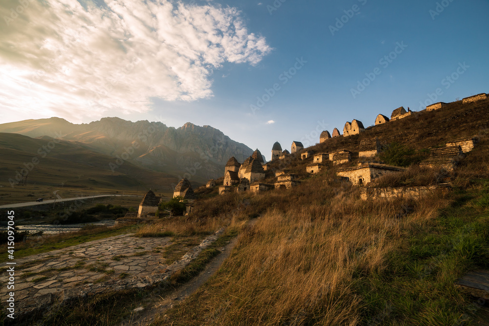 Mountains landscape tha the caucasus Russia
