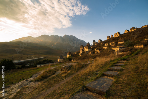 Obraz na płótnie Mountains landscape tha the caucasus Russia w salonie