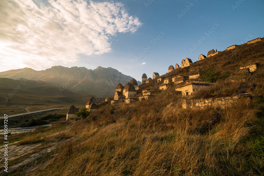 Mountains landscape tha the caucasus Russia