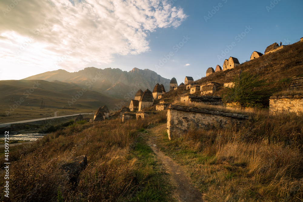 Mountains landscape tha the caucasus Russia