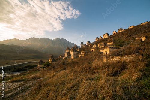 Obraz na płótnie Mountains landscape tha the caucasus Russia w salonie