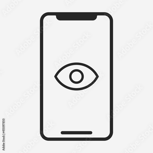 Smartphone icon isolated on background. Gadget symbol modern, simple, vector, icon for website design, mobile app, ui. Vector Illustration