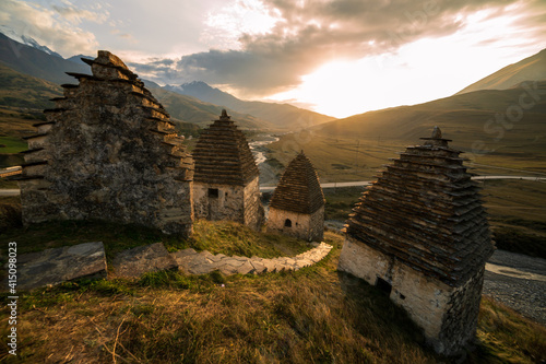 Mountains landscape tha the caucasus Russia