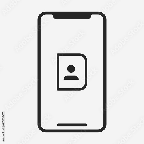 Smartphone icon isolated on background. Gadget symbol modern, simple, vector, icon for website design, mobile app, ui. Vector Illustration