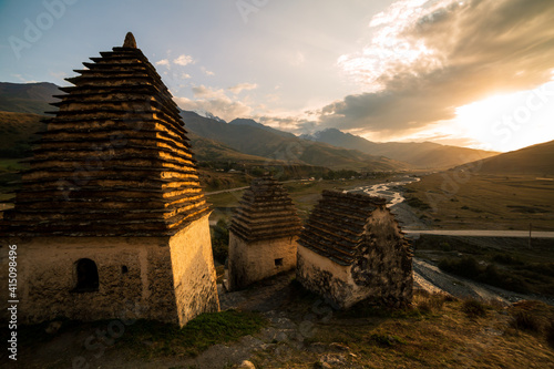Obraz na płótnie Mountains landscape tha the caucasus Russia w salonie