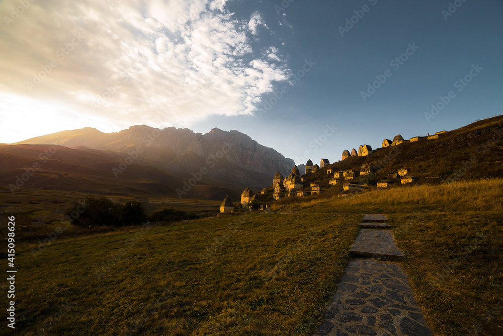 Mountains landscape tha the caucasus Russia