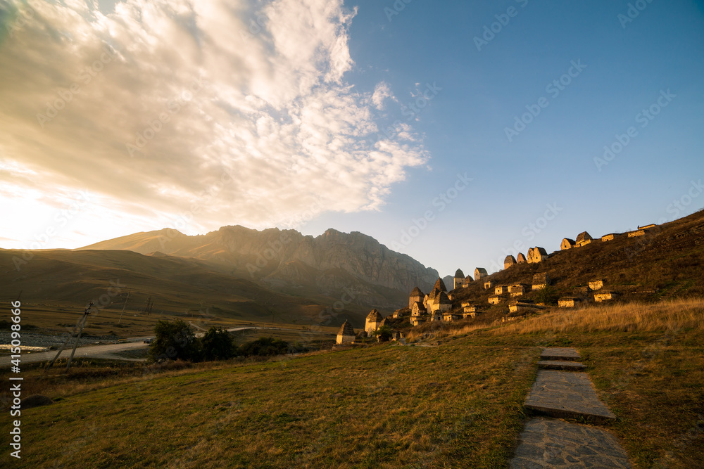 Mountains landscape tha the caucasus Russia