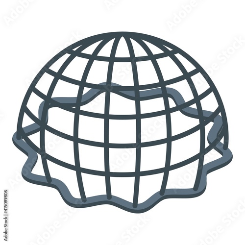Hair netting icon. Isometric of hair netting vector icon for web design isolated on white background