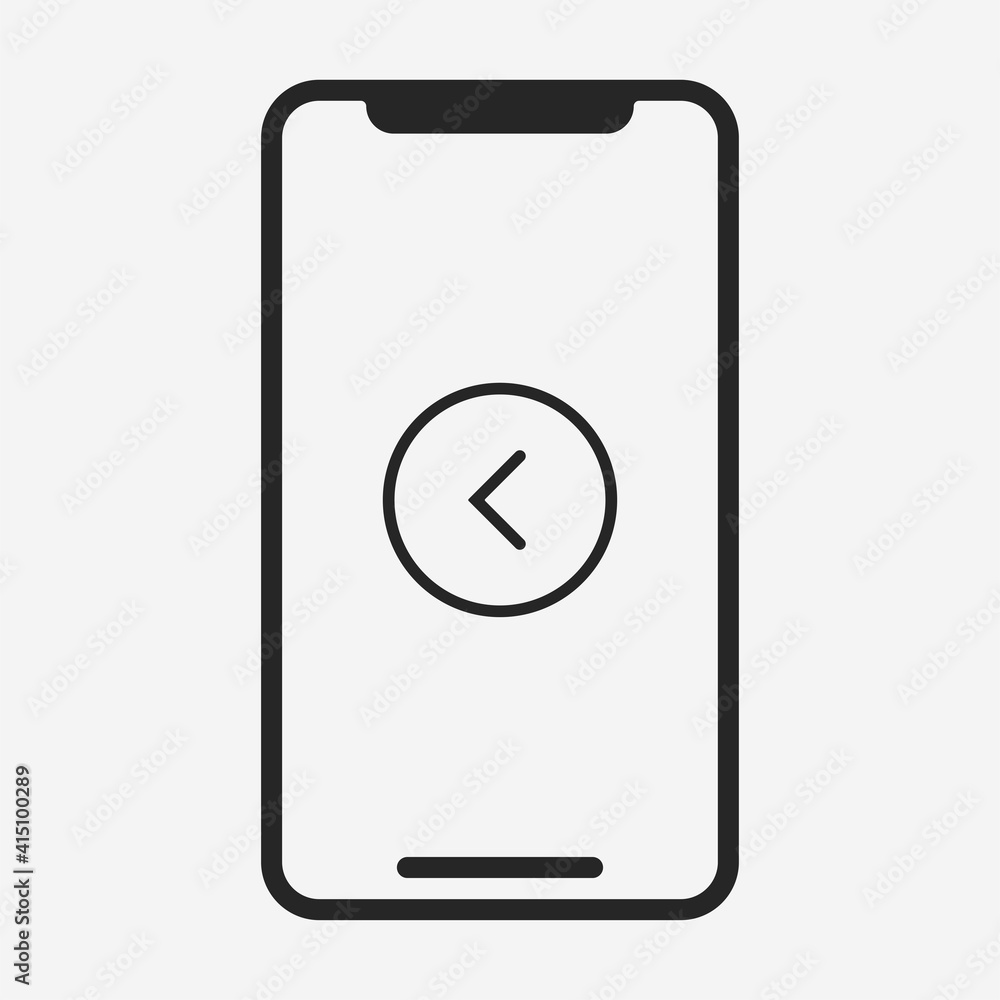Smartphone icon isolated on background. Device symbol modern, simple, vector, icon for website design, mobile app, ui. Vector Illustration Smartphone icon isolated on background. Device symbol modern, simple, vector, icon for website design, mobile app, ui. Vector Illustration