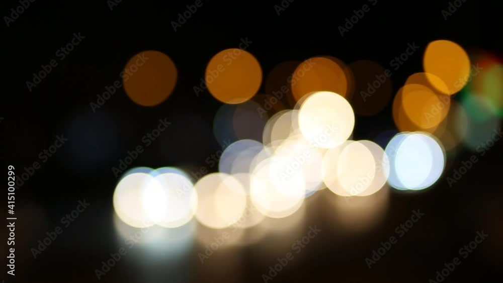 Colorful blur bokeh light of city night traffic Colorful blur bokeh light of city night traffic