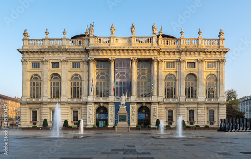 Palazzo Madama in the center of Turin Italy