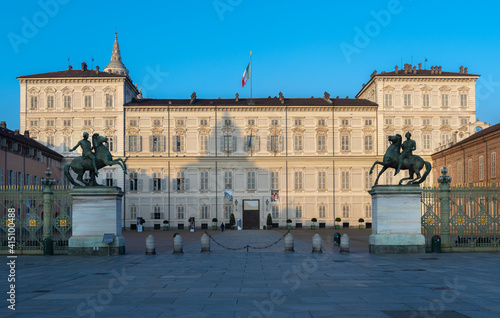 Palazzo Reale in the center of Turin Italy
