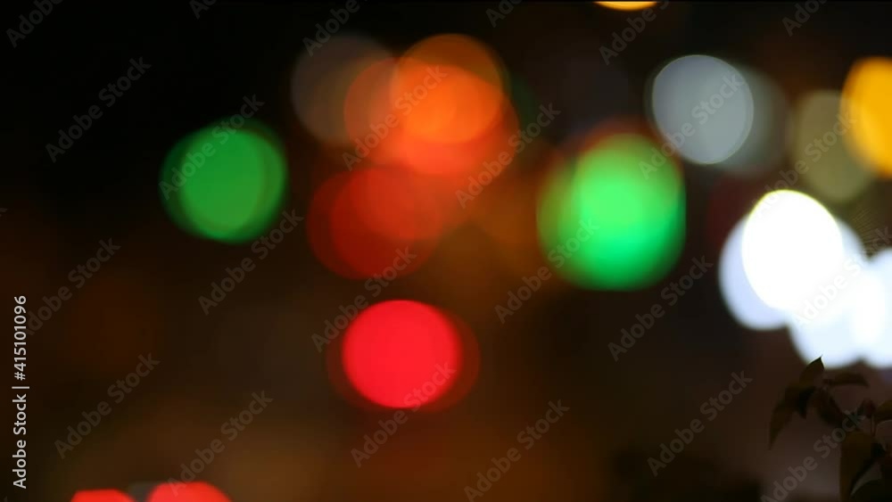 Colorful blur bokeh light of city night traffic Colorful blur bokeh light of city night traffic