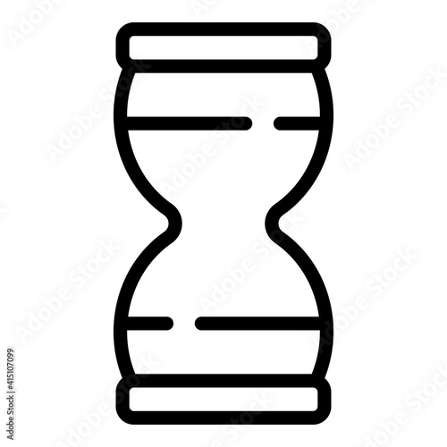 Experience hourglass icon. Outline experience hourglass vector icon for web design isolated on white background