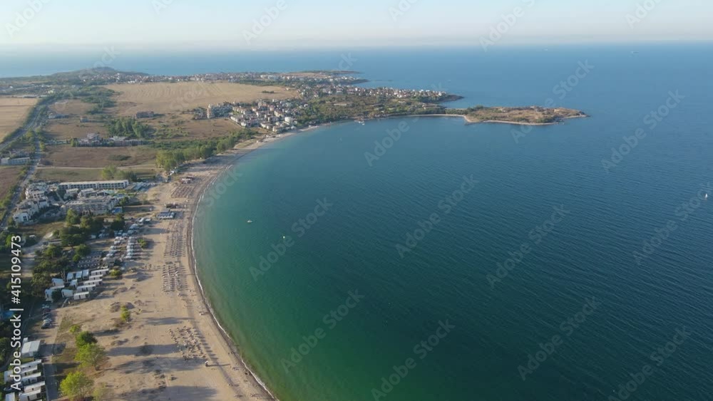 Aerial view of Gradina (Garden) Beach near town of Sozopol, Burgas Region, Bulgaria Aerial view of Gradina (Garden) Beach near town of Sozopol, Burgas Region, Bulgaria