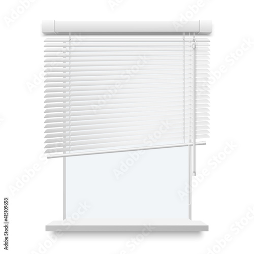 Blinds Realistic Illustration