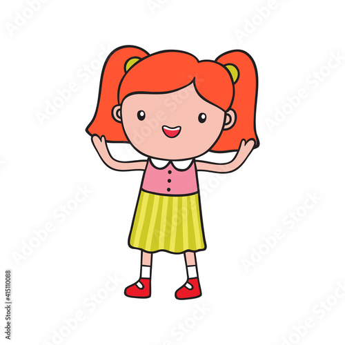 Girl Doodle Illustration