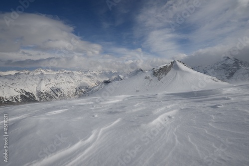 Snowy Mountain Peaks, Large High Altitude Mountains With Blue Sky Background, New Zealand Landscape, Close Up Mountains, Snow Capped Peak, Photos of Snow, Winter Landscape, Snow Background