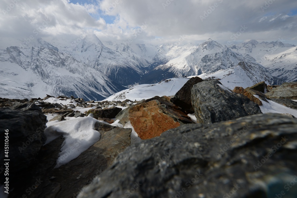 Snowy Mountain Peaks, Large High Altitude Mountains With Blue Sky Background, New Zealand Landscape, Close Up Mountains, Snow Capped Peak, Photos of Snow, Winter Landscape, Snow Background