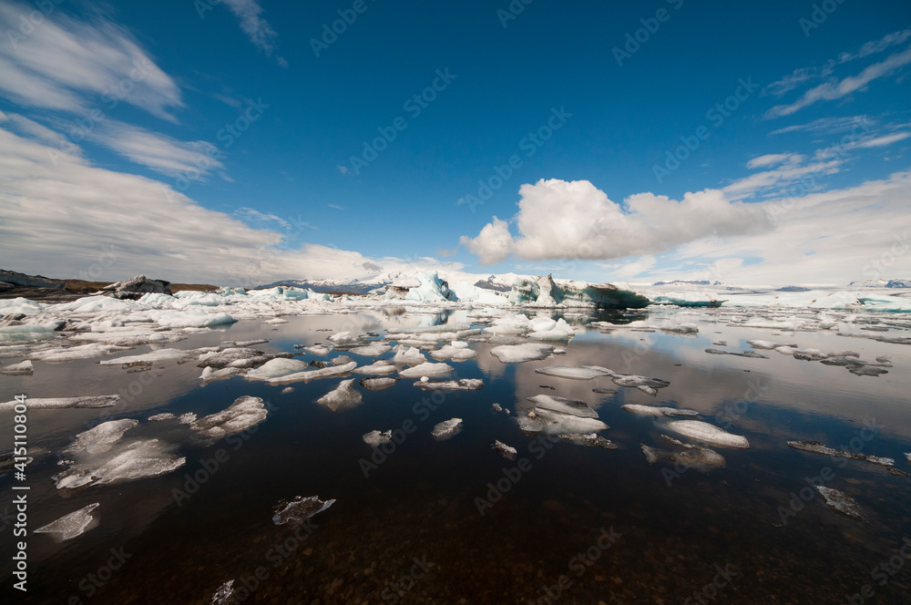 Lagune de glace de Jorkusalon en Islande