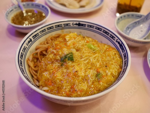 香港の蟹味噌麺（上海蟹ラーメン）