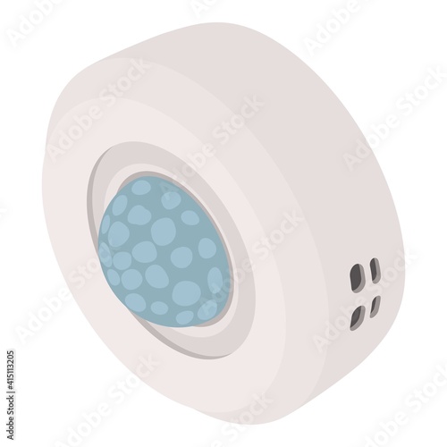 Security motion sensor icon. Isometric of security motion sensor vector icon for web design isolated on white background