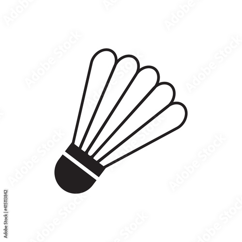 Shuttlecock icon design template vector isolated illustration