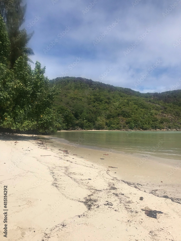 The beautiful beaches of the island of The Seychelles The beautiful beaches of the island of The Seychelles