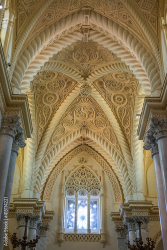 Wallpaper Mural Erice, Sicily, Italy. Interior the Erice cathedral, the main place of worship and mother church of Erice. Torontodigital.ca