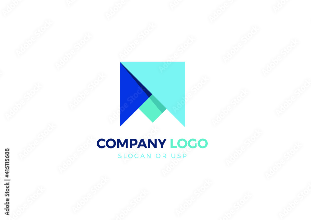 Envelop / Folder / Paper Logo Design Letter M Envelop / Folder / Paper Logo Design Letter M