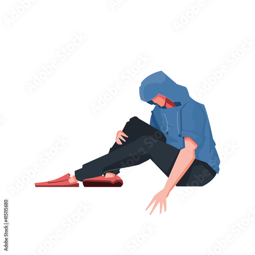 Addicted Person Flat Composition