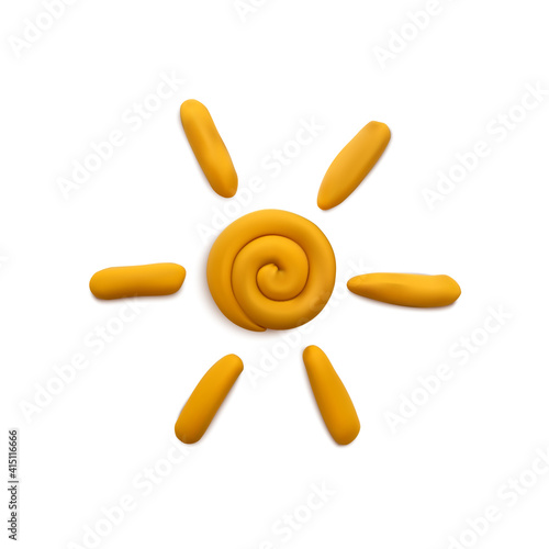 Plasticine Summer Sun Composition