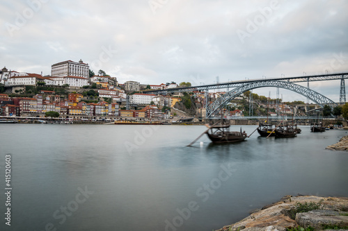Porto city landscape with the bridge and the cathedral © Felix
