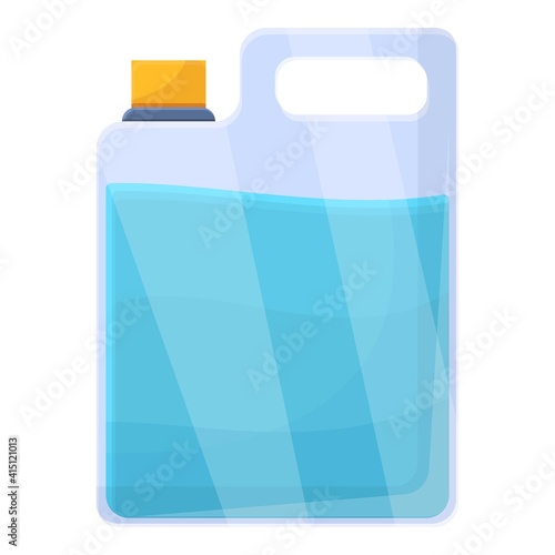 Canister with water icon. Cartoon of canister with water vector icon for web design isolated on white background