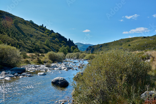 Carrion river in the Cantabric mountains of Palencia. These mountains are called Fuentes Carrionas by the Carrión river that is born in those valleys. They are very close of Picos de Europa.