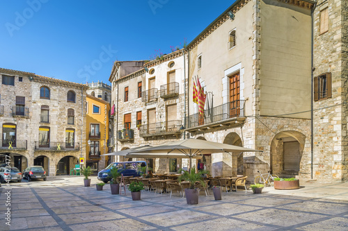 Square in Besalu, Spain