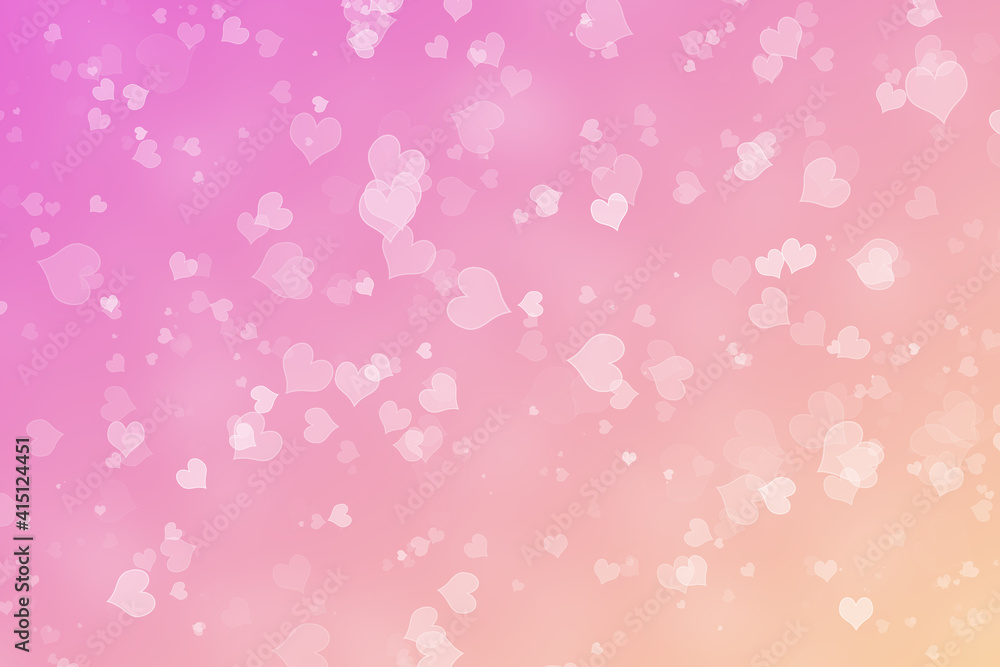 Abstract Bokeh background with heart themes. Abstract Bokeh background with heart themes.