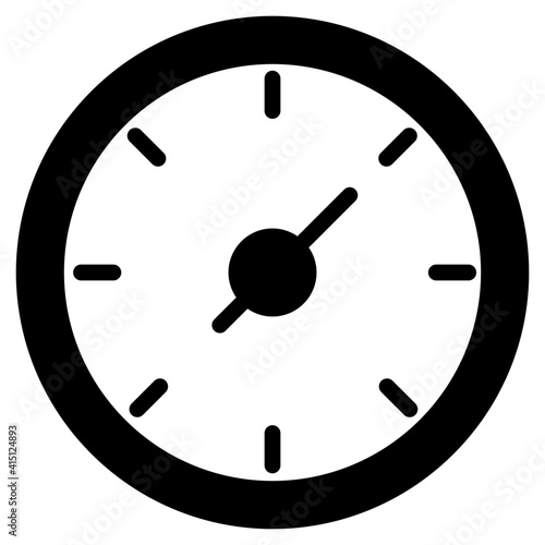 A timekeeping device, clock icon
