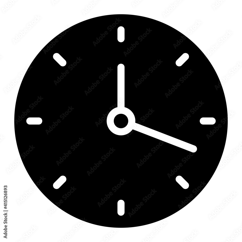A unique design vector of wall clock A unique design vector of wall clock