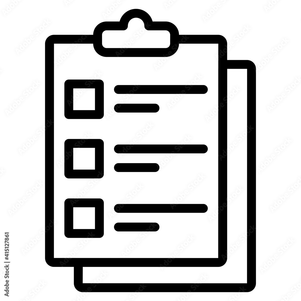 A unique design vector todo list icon A unique design vector todo list icon