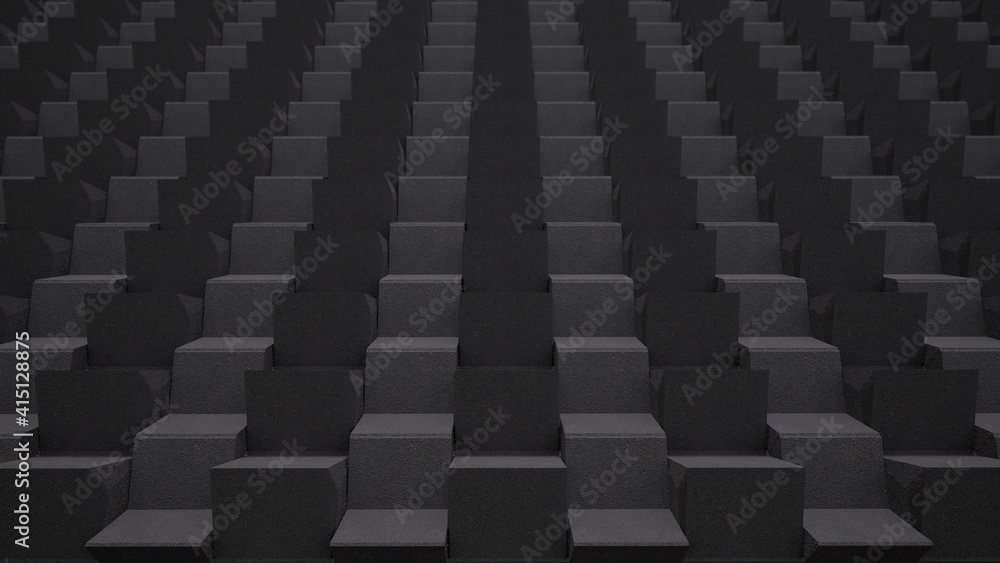 abstract asphalt geometric structure 3D computer generated background