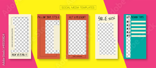 Mobile Stories Vector Collection.