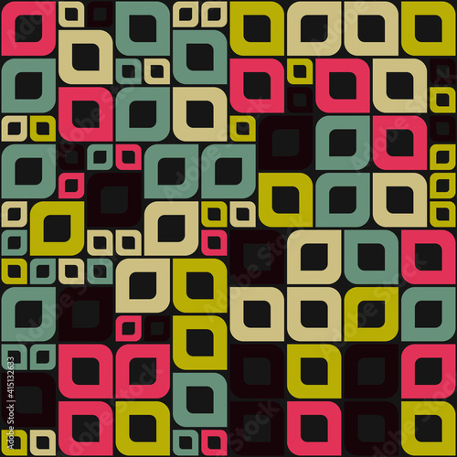 Abstract Geometric Pattern generative computational art illustration