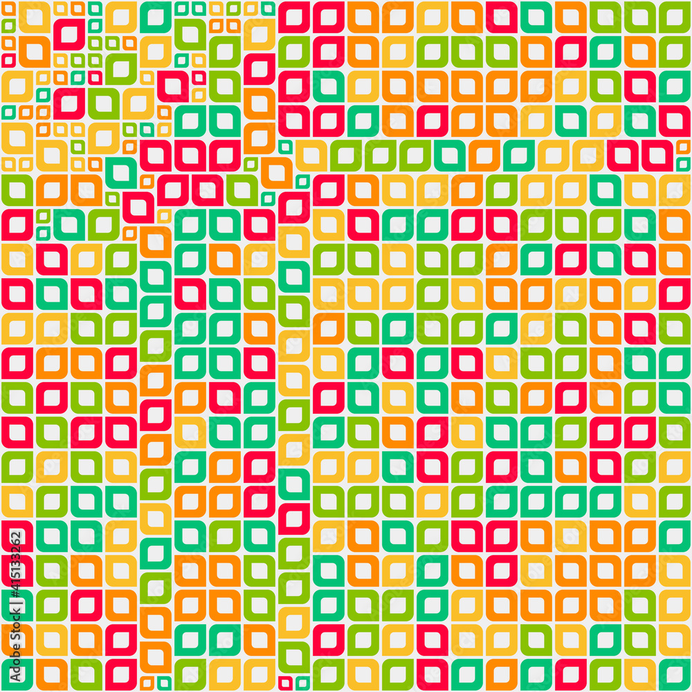 Fototapeta premium Abstract Geometric Pattern generative computational art illustration