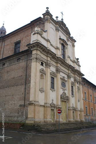 Fidenza, Italy: the parish church of St. Michael archangel