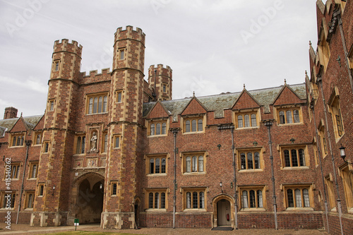 Queens College Old Court and main gate photo